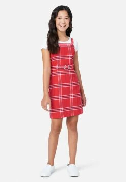 Adjmi Belted Layered Plaid Dress Dresses & Jumpsuits
