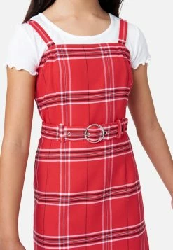 Adjmi Belted Layered Plaid Dress Dresses & Jumpsuits
