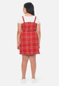 Adjmi Belted Layered Plaid Dress Dresses & Jumpsuits