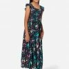 Adjmi Patterned Smocked Maxi Dress Dresses & Jumpsuits