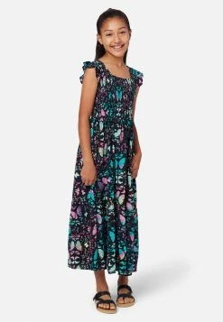 Adjmi Patterned Smocked Maxi Dress Dresses & Jumpsuits