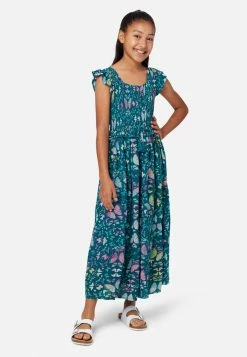 Adjmi Patterned Smocked Maxi Dress