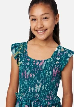 Adjmi Patterned Smocked Maxi Dress