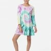 Adjmi Tie-Dye Lace-Trim Mini Dress Dresses & Jumpsuits 1 Adjmi Tie-Dye Lace-Trim Mini Dress Dresses & Jumpsuits