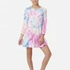 Adjmi Tie-Dye Lace-Trim Mini Dress Dresses & Jumpsuits