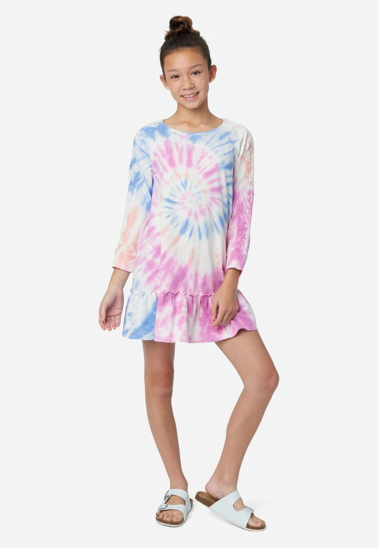 Adjmi Tie-Dye Lace-Trim Mini Dress Dresses & Jumpsuits 3 Adjmi Tie-Dye Lace-Trim Mini Dress Dresses & Jumpsuits