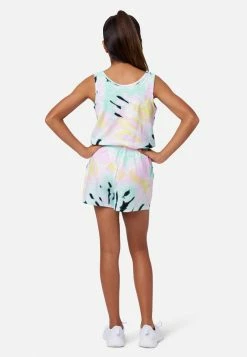 Adjmi Tie-Dye Ringer Romper Dresses & Jumpsuits