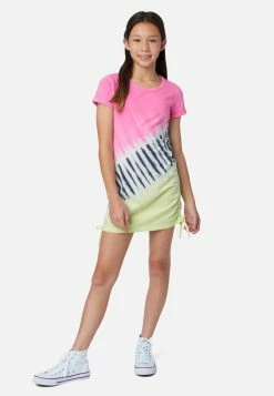 Adjmi Tie-Dye Ruched T-Shirt Dress