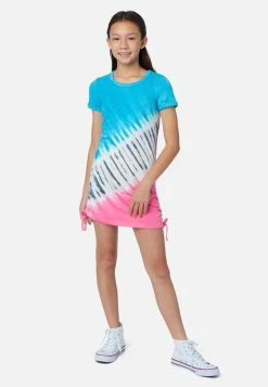Adjmi Dresses & Jumpsuits Tie-Dye Ruched T-Shirt Dress