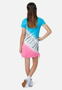 Adjmi Dresses & Jumpsuits Tie-Dye Ruched T-Shirt Dress