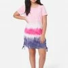 Adjmi Tie-Dye Ruched T-Shirt Dress