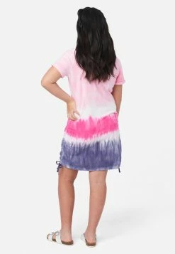 Adjmi Tie-Dye Ruched T-Shirt Dress