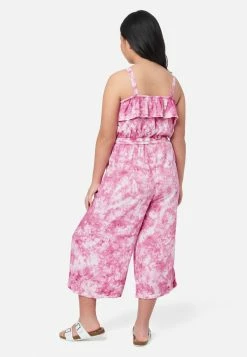 Adjmi Tie-Dye Ruffle Jumpsuit Dresses & Jumpsuits