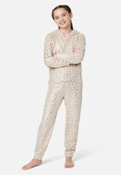 Komar Plush Zip-Front Footless Pajamas Plus Sizes