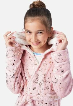 Komar Plush Hooded Robe Plus Sizes