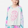 Komar Plus Sizes Graphic & Patterned Raglan Pajama Set