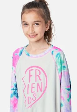 Komar Plus Sizes Graphic & Patterned Raglan Pajama Set