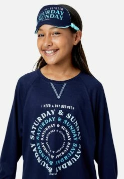 Komar Graphic Raglan & Patterned Pajama Set Plus Sizes 8 Komar Graphic Raglan & Patterned Pajama Set Plus Sizes