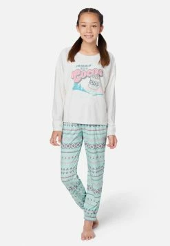 Komar Graphic & Patterned Pajama Set