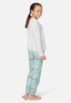 Komar Graphic & Patterned Pajama Set