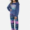 Komar Plus Sizes Graphic & Patterned Pajama Set