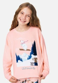 Komar Plus Sizes Graphic & Patterned Pajama Set