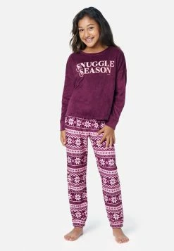 Komar Graphic & Patterned Pajama Set Plus Sizes