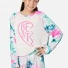 Komar Graphic & Patterned Raglan Pajama Set Plus Sizes