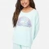 KOMAR Fleece Pajama Short Set Plus Sizes