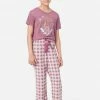 KOMAR Graphic & Patterned Pajama Set Plus Sizes 2 KOMAR Graphic & Patterned Pajama Set Plus Sizes