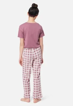 KOMAR Graphic & Patterned Pajama Set Plus Sizes