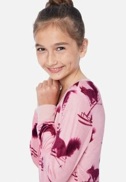 Komar Plus Sizes Patterned Button-Front Footless Pajamas