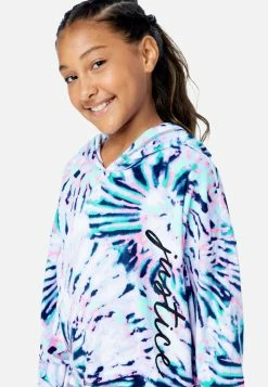 Komar Patterned Hooded Pajama Set