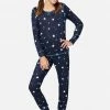 Komar Patterned Raglan Pajama Set