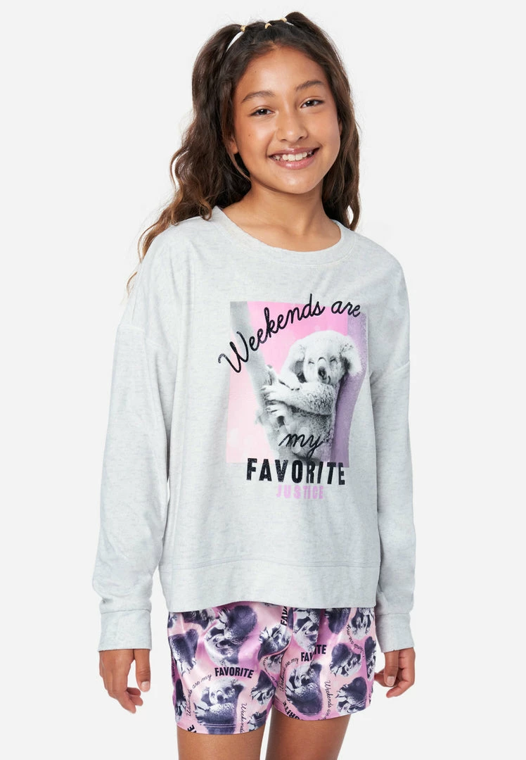 KOMAR Cozy Shorts Pajama Set Plus Sizes 3 KOMAR Cozy Shorts Pajama Set Plus Sizes