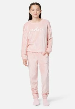 Komar Plus Sizes Plush Patterned Pajama Set
