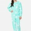 Komar Plus Sizes Plush Patterned Pajama Set