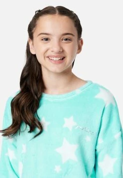 Komar Plus Sizes Plush Patterned Pajama Set