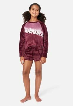 KOMAR Tie-Dye Fleece Shorts Pajama Set Plus Sizes 9 KOMAR Tie-Dye Fleece Shorts Pajama Set Plus Sizes