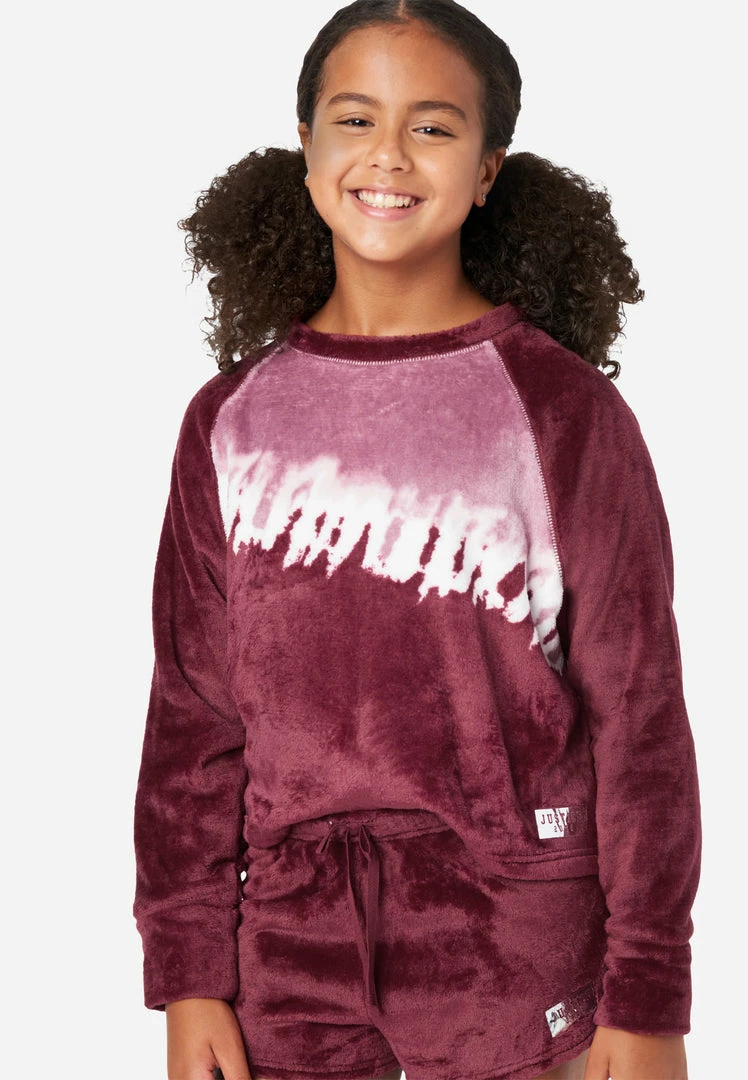 KOMAR Tie-Dye Fleece Shorts Pajama Set Plus Sizes 6 KOMAR Tie-Dye Fleece Shorts Pajama Set Plus Sizes