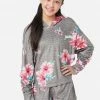 KOMAR Sweatshirt & Shorts Pajama Set Plus Sizes 2 KOMAR Sweatshirt & Shorts Pajama Set Plus Sizes
