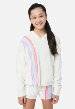 KOMAR Sweatshirt & Shorts Pajama Set Plus Sizes