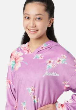 KOMAR Sweatshirt & Shorts Pajama Set Plus Sizes