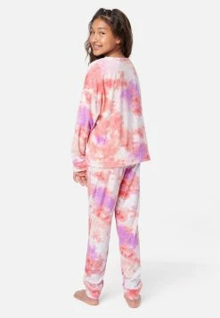 KOMAR Patterned Jogger Sleep Set Plus Sizes