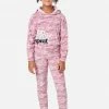 KOMAR Graphic Space-Dyed Hoodie Pajama Set