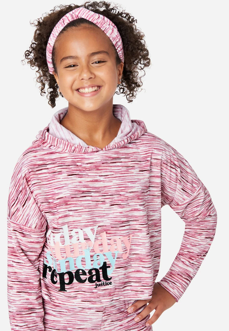 KOMAR Graphic Space-Dyed Hoodie Pajama Set 5 KOMAR Graphic Space-Dyed Hoodie Pajama Set