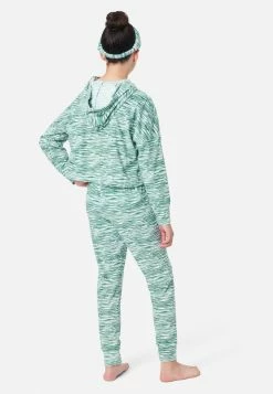 KOMAR Graphic Space-Dyed Hoodie Pajama Set