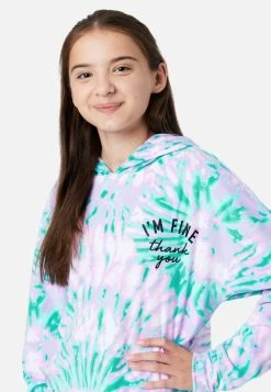 Komar Plus Sizes Patterned Hooded Pajama Set