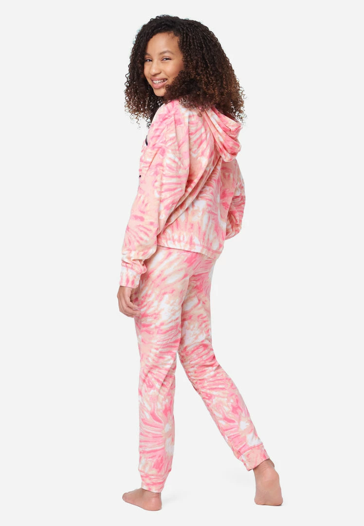 Komar Patterned Hooded Pajama Set Plus Sizes 4 Komar Patterned Hooded Pajama Set Plus Sizes