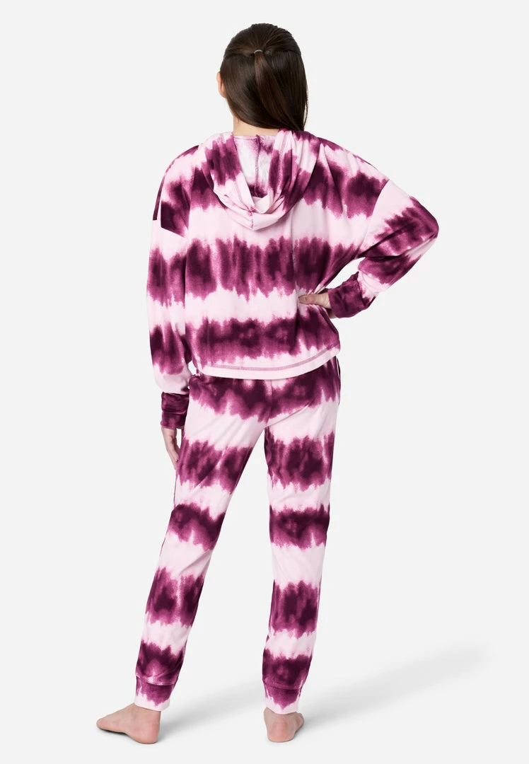 Komar Patterned Hooded Pajama Set Plus Sizes 4 Komar Patterned Hooded Pajama Set Plus Sizes